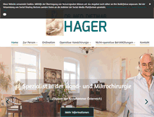 Tablet Screenshot of dr-hager.at